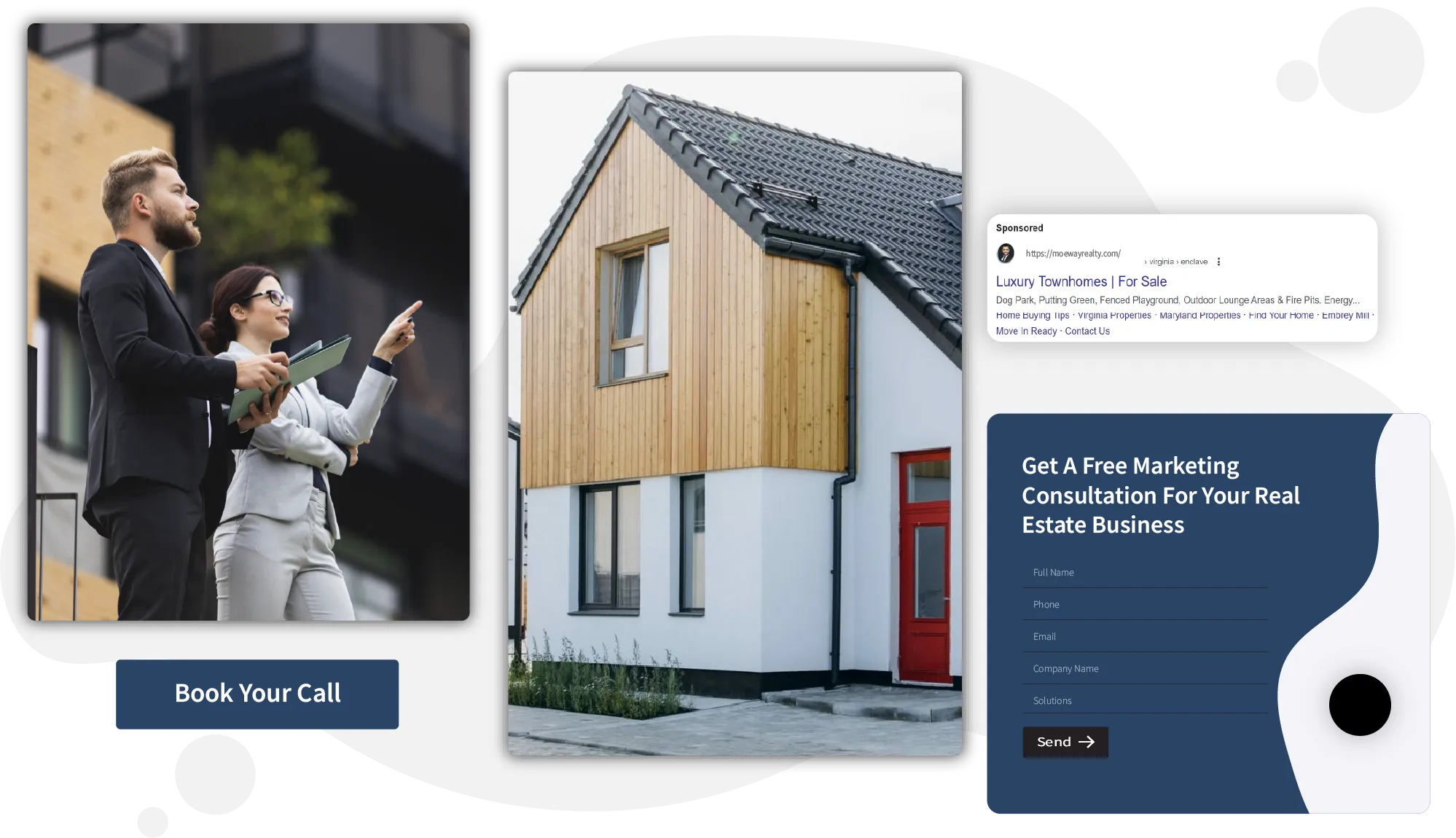 Real estate conversion focused landing page examples