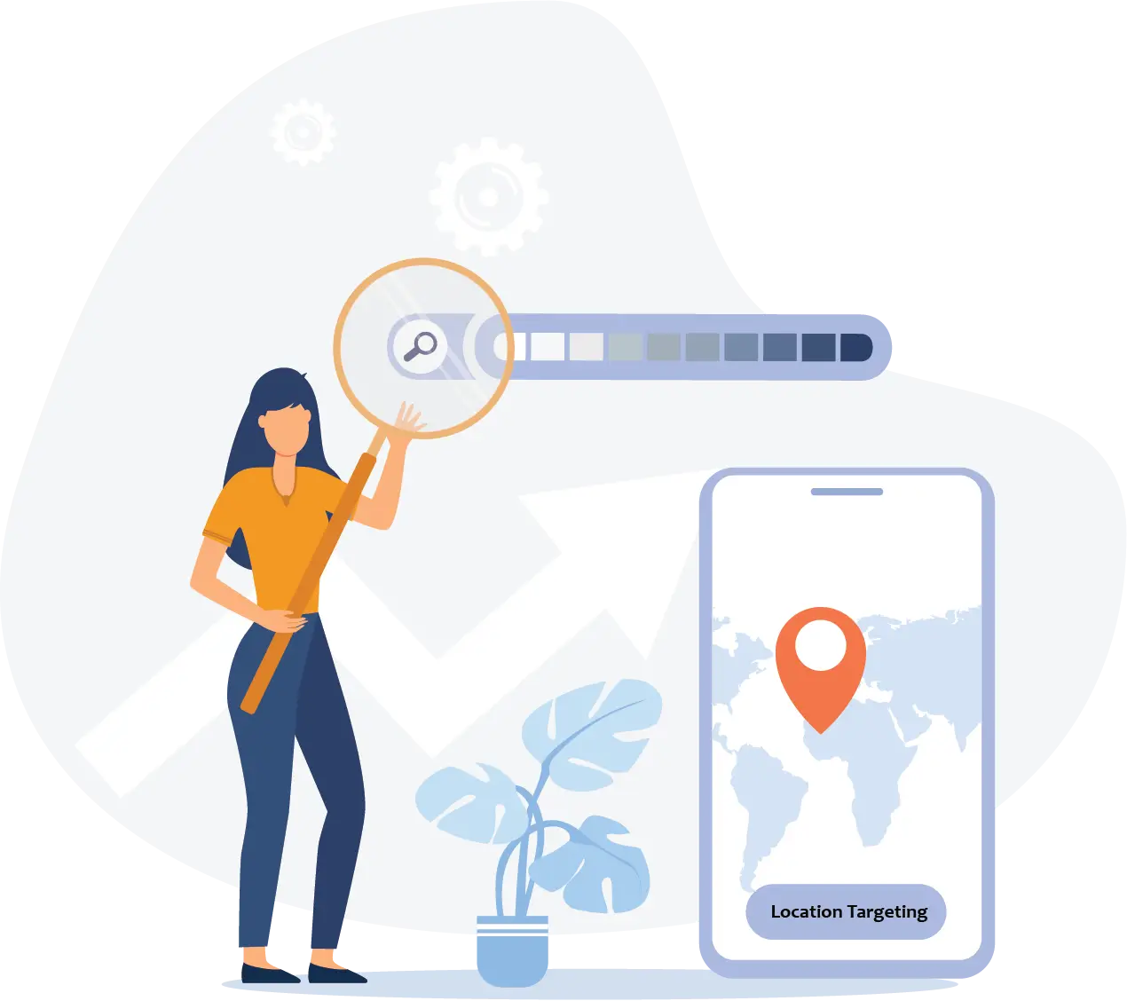Strategic Keyword and Location Targeting Illustration