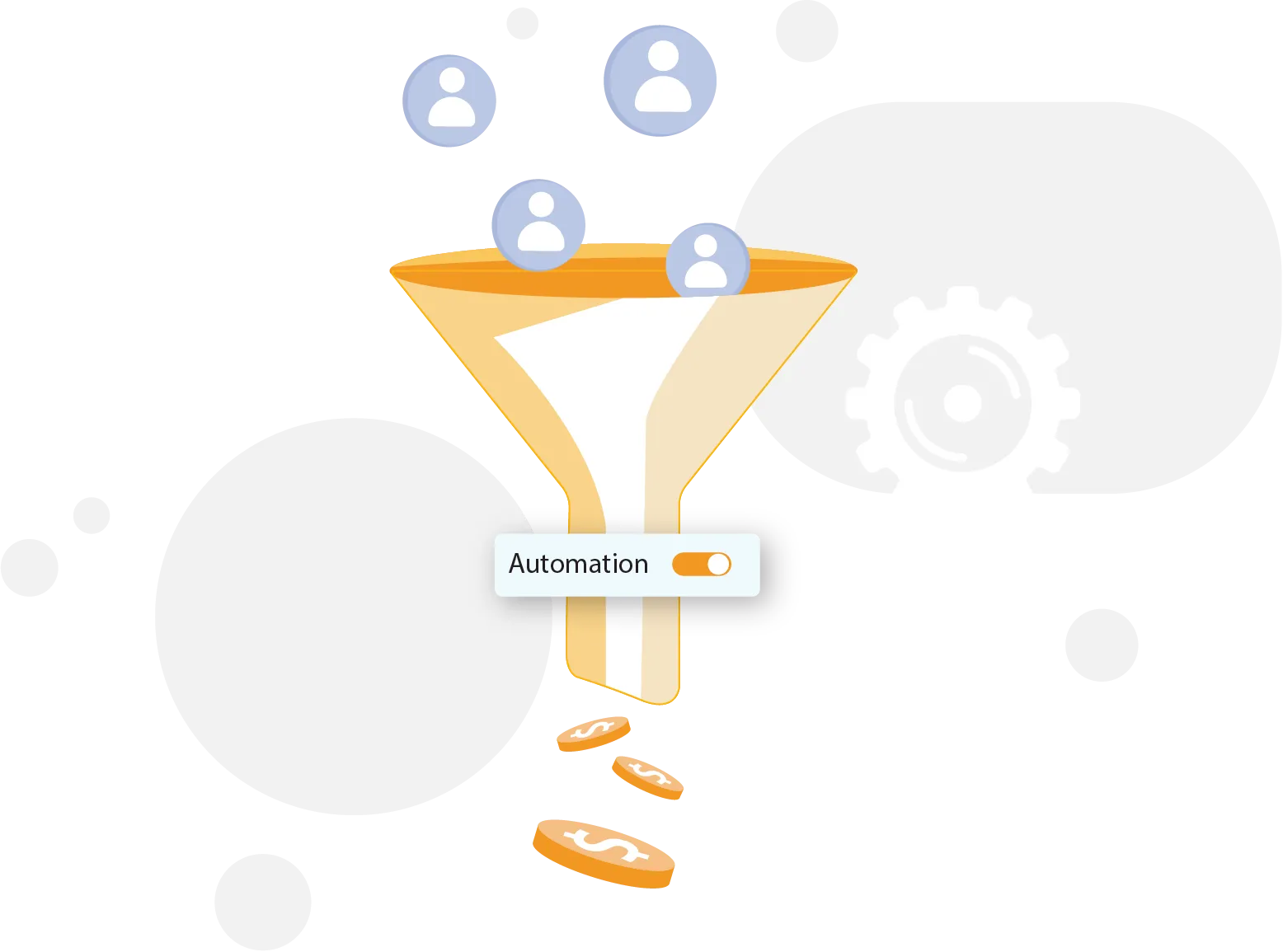 Sales Funnel Automation Illustration